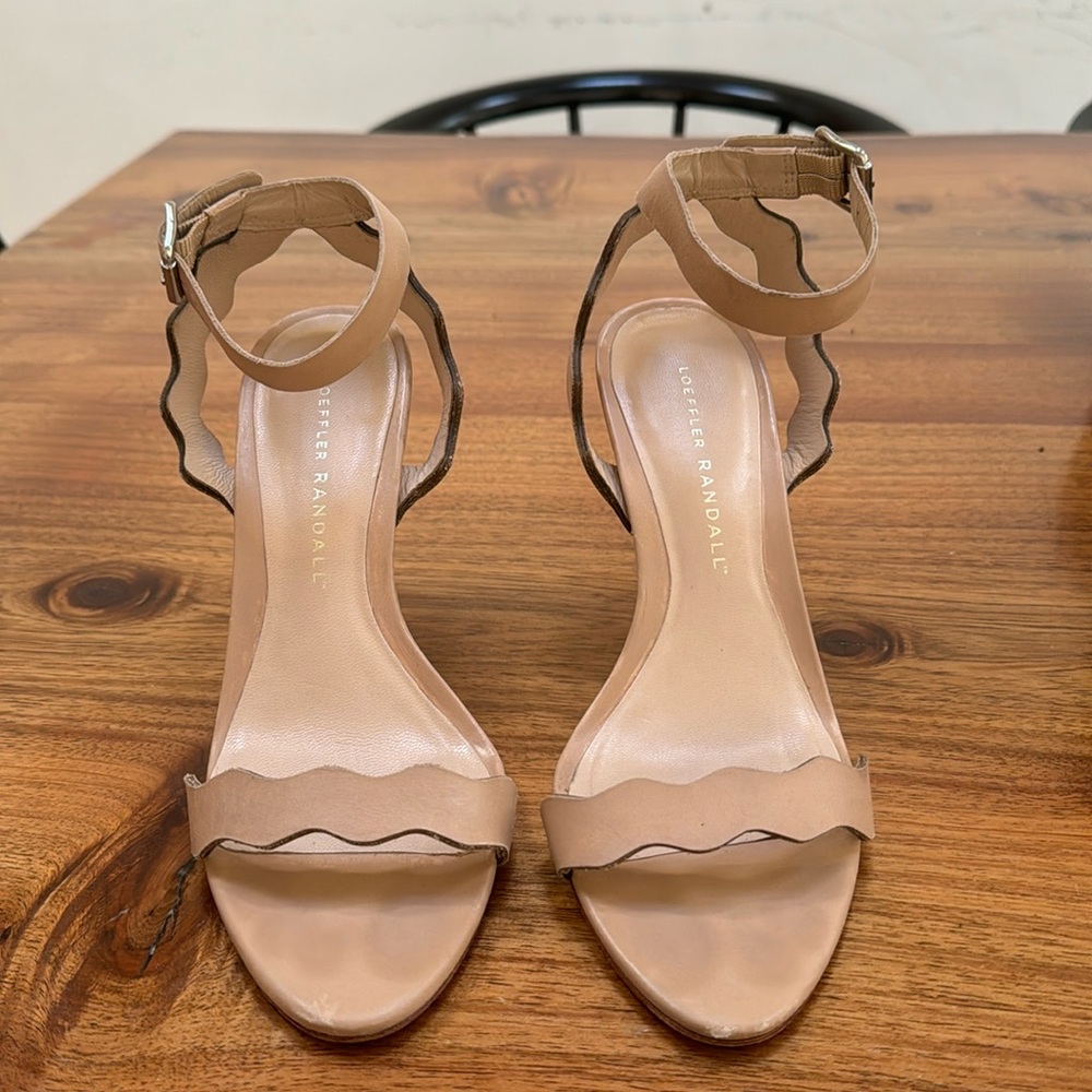 Loeffler Randall nude leather heel